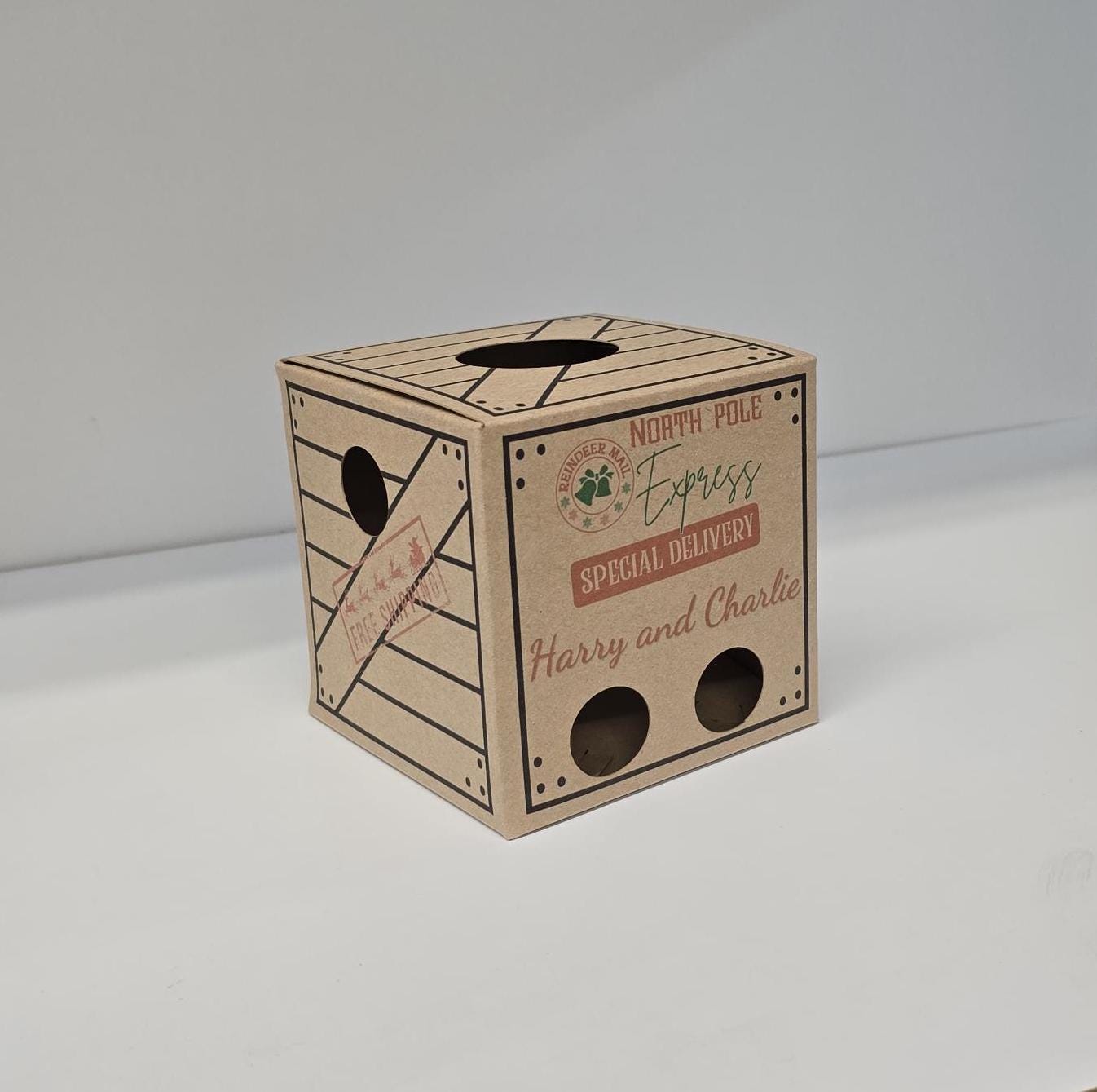 Elf Arrival Box, Santa's Elves Are Here! Cute Box With Arm & Leg Holes