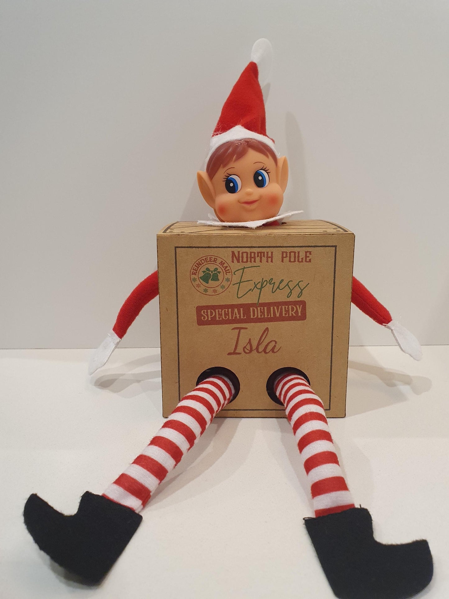 Elf Arrival Box, Santa's Elves Are Here! Cute Box With Arm & Leg Holes
