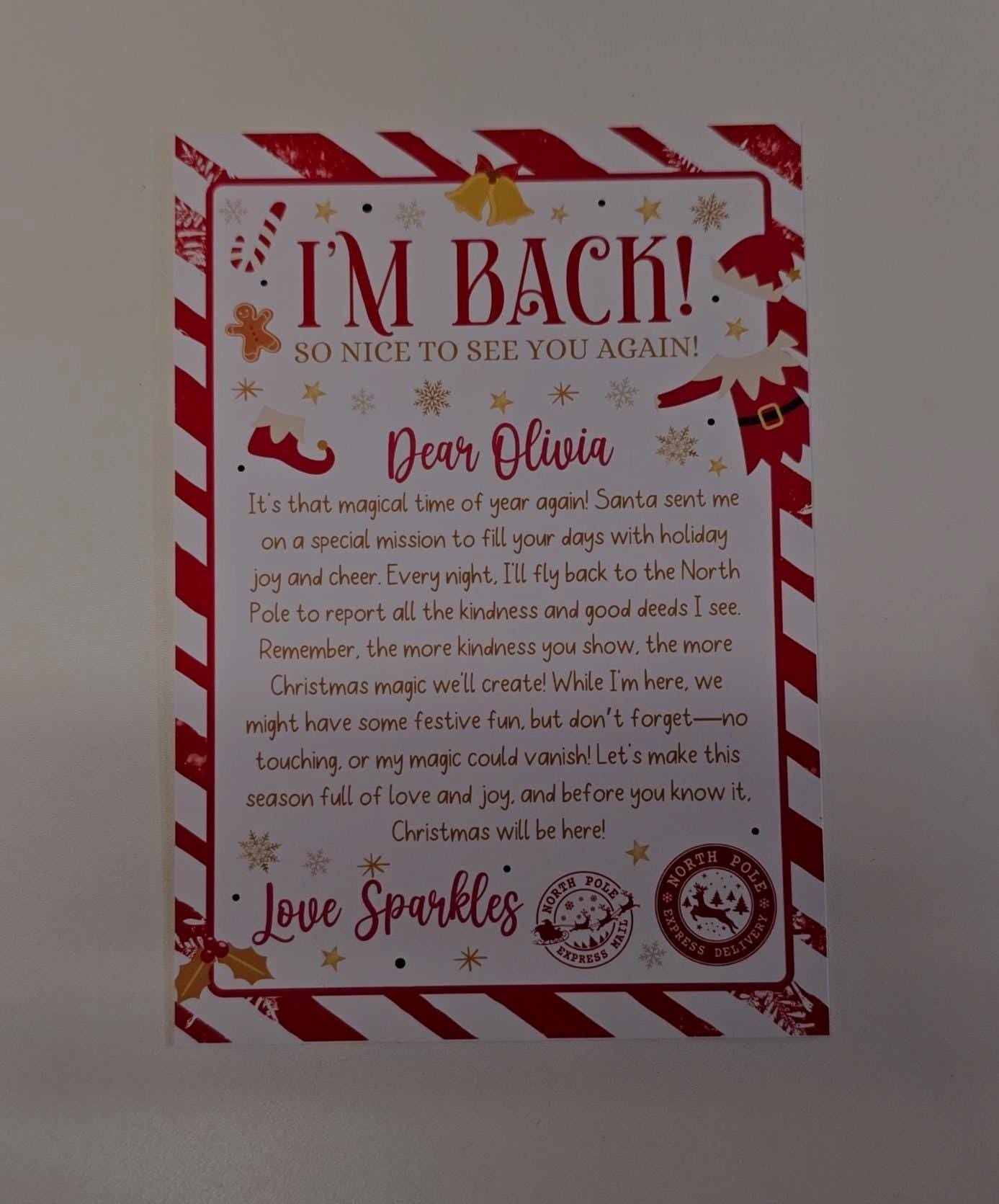 Elf Arrival Box, Santa's Elves Are Here! Cute Box With Arm & Leg Holes
