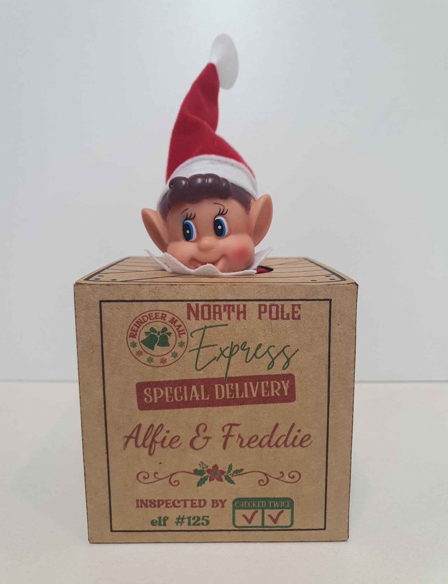 Elf Arrival Box, Santa's Elves Are Here! Cute Box With No Arm Or Leg Holes