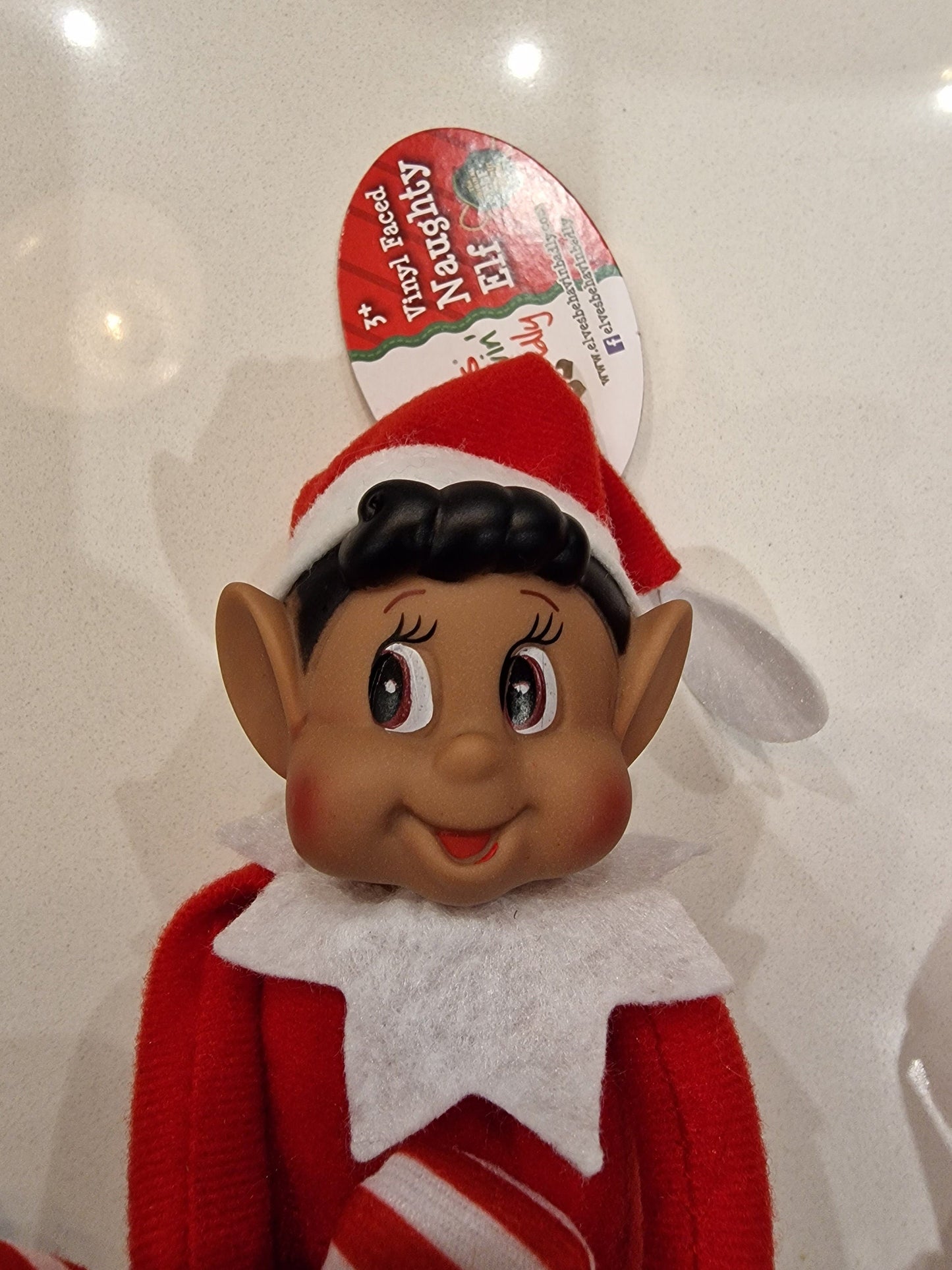 Elf Arrival Tag With White Boy / Asian Boy / Black Boy / White Girl Theroundbox Creations