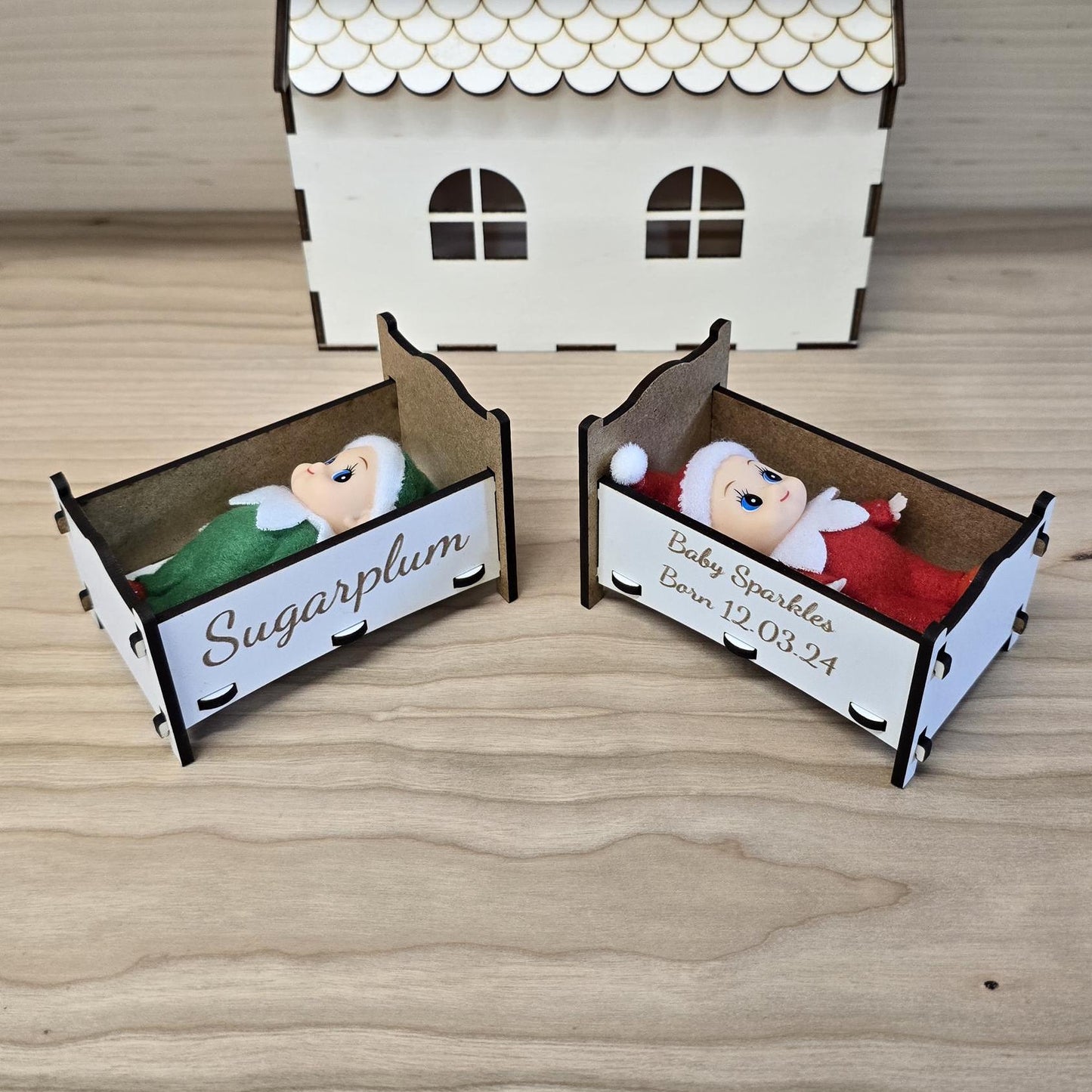 Personalised Elf Baby Cot! Theroundbox Creations