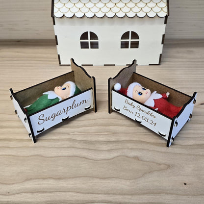 Personalised Elf Baby Cot! Theroundbox Creations