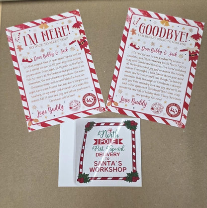 Elf Arrival Box, Santa's Elves Are Here! Cute Box With No Arm Or Leg Holes