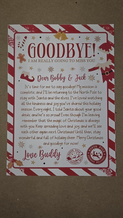Elf Arrival Box, Santa's Elves Are Here! Cute Box With Arm & Leg Holes