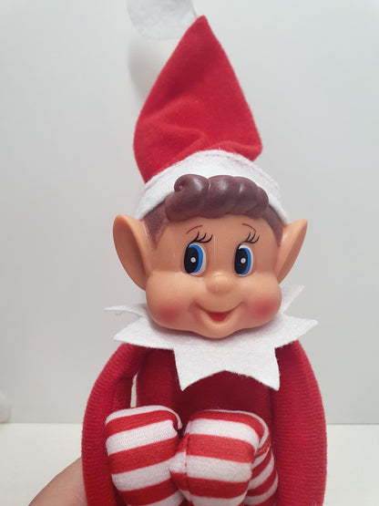 Elf Arrival Box, Includes an "Elves Behavin’ Badly" Plush Toy Elf! With Arm & Leg Holes