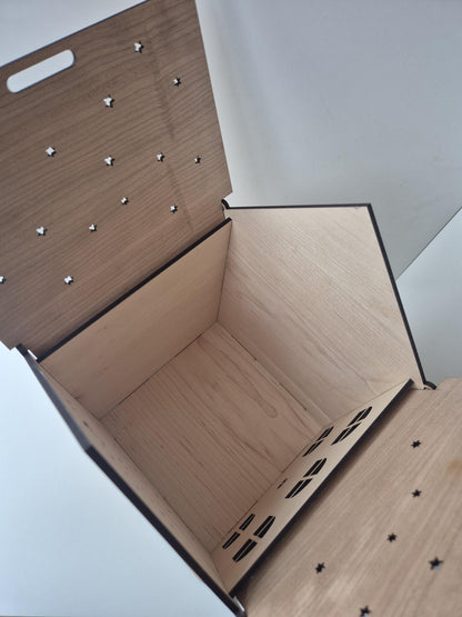 Personalised Engraved Wooden Christmas House Box Theroundbox Creations