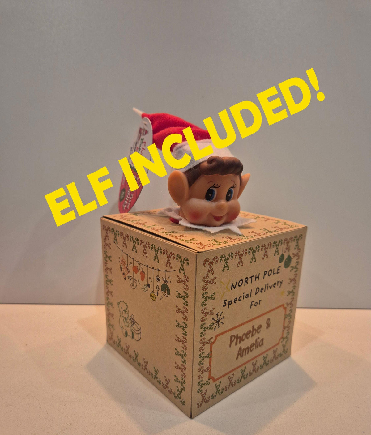 New style elf arrival box with elf