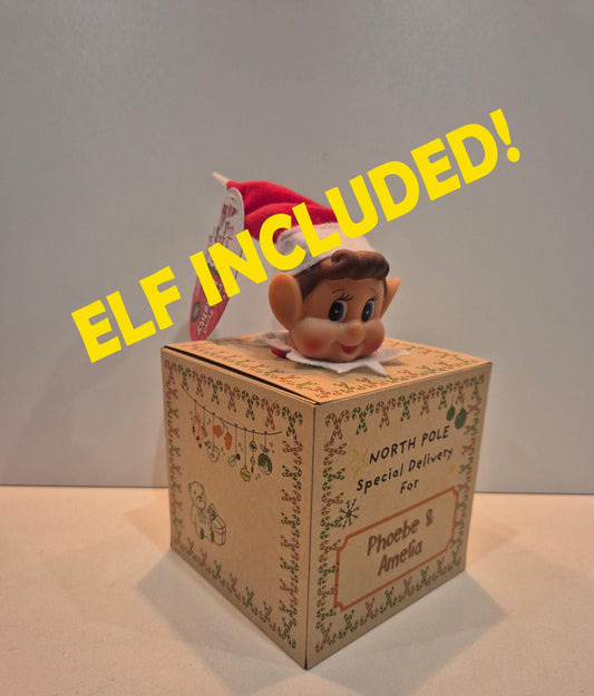 New style elf arrival box with elf