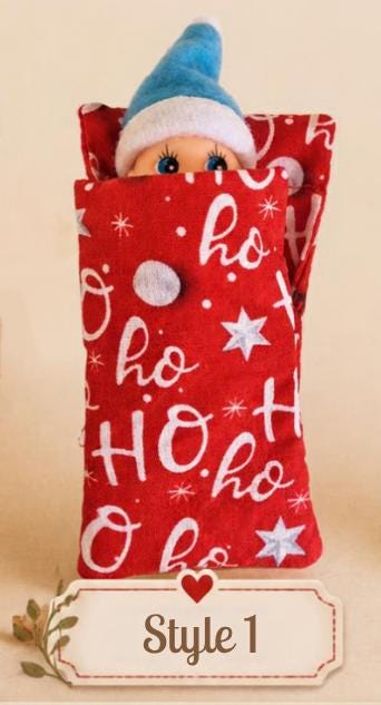 Personalised elf cot with baby elf