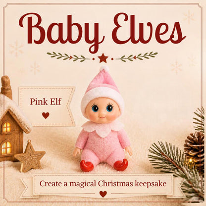 Elf cot with a pink baby elf