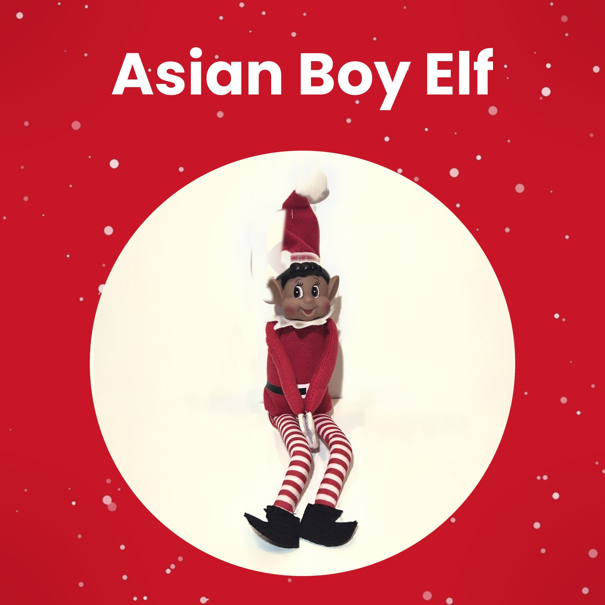 Asian boy elf option for the personalised elf arrival box