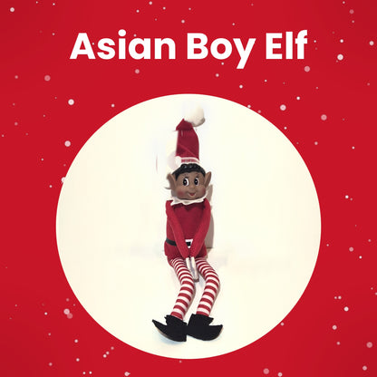 Asian boy elf option for the personalised elf arrival box